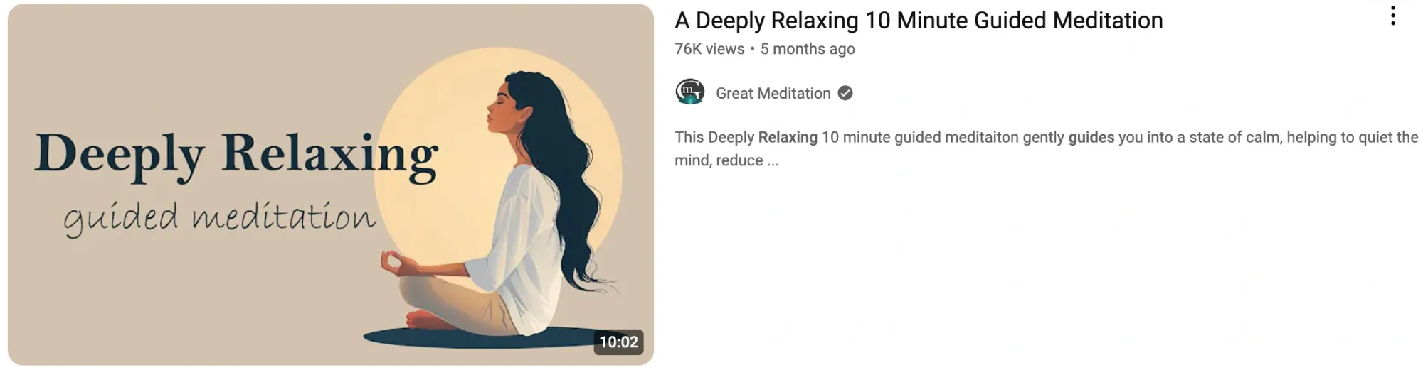 A serene faceless YouTube video with soft visuals of a sunset over the ocean and calming text overlays.