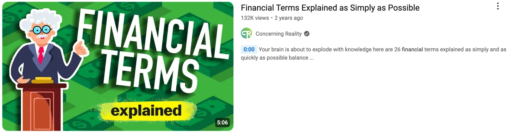 A faceless YouTube video displaying charts, graphs, and financial commentary.