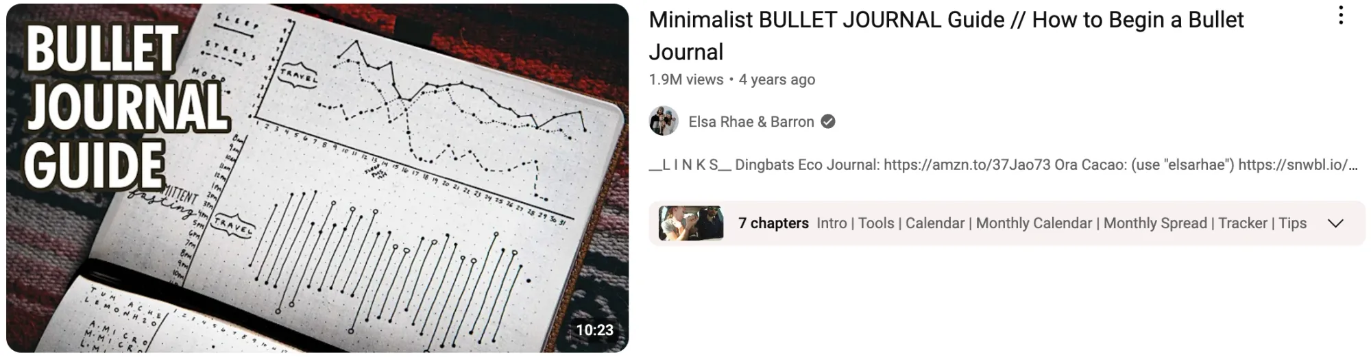 A faceless YouTube video featuring minimalist journaling and minimalism tips.