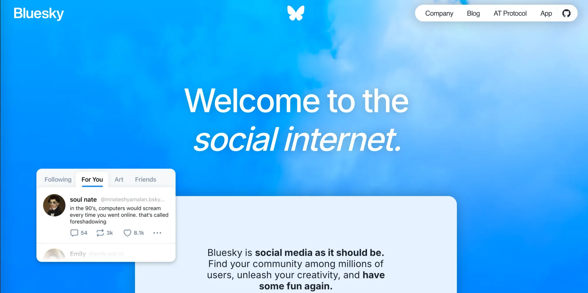 Bluesky app