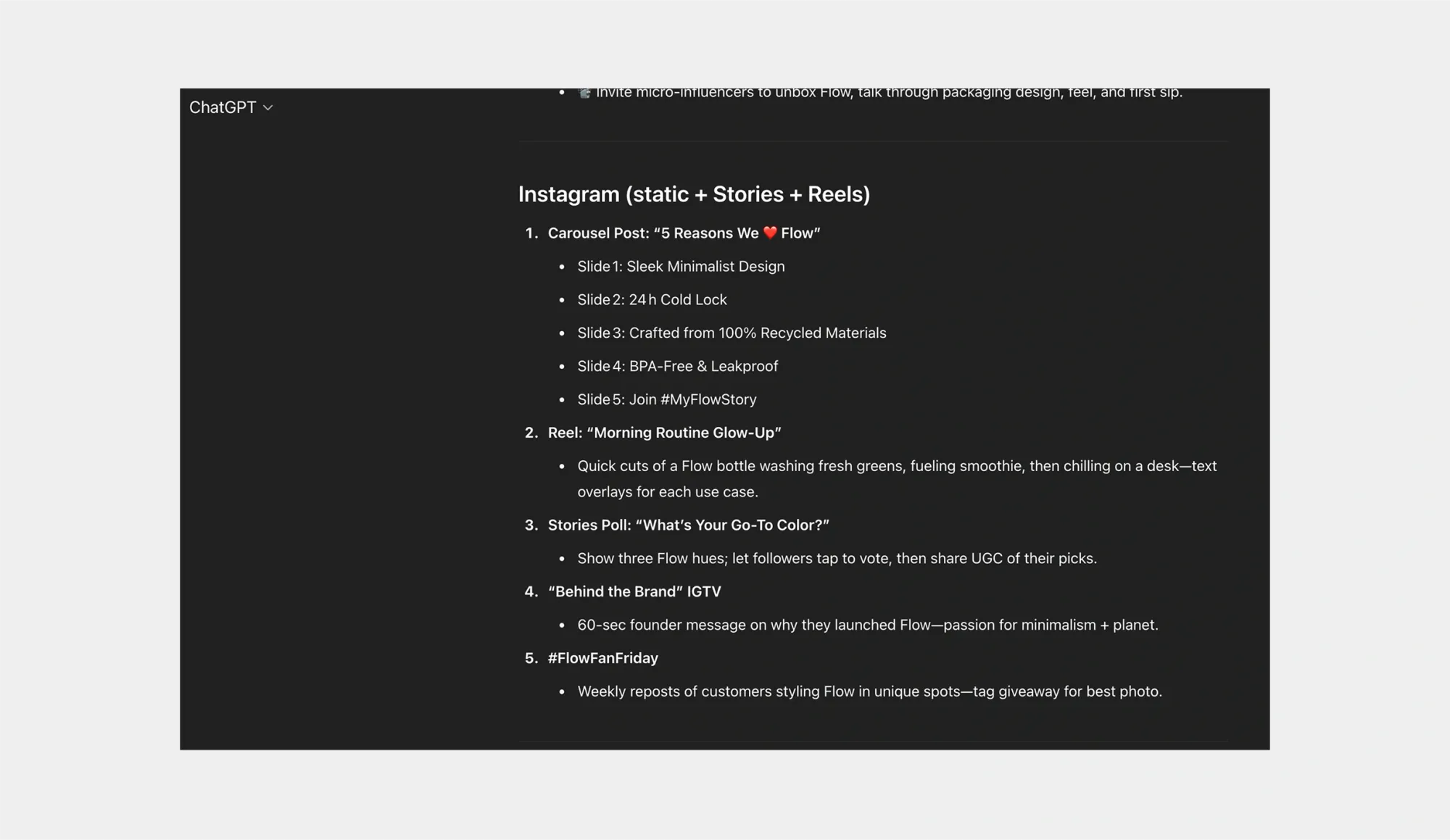 chatgpt for social media posts