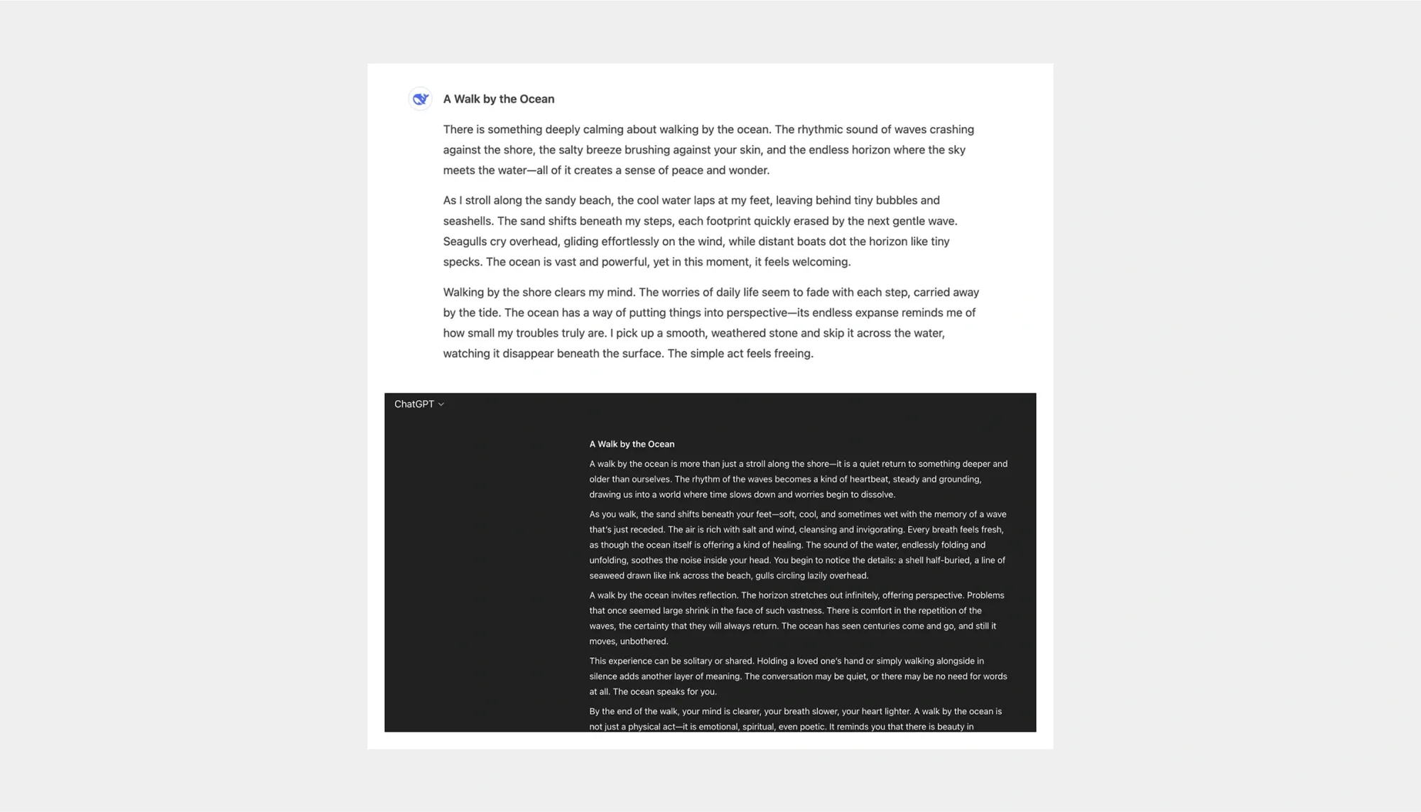 chatgpt creative writing