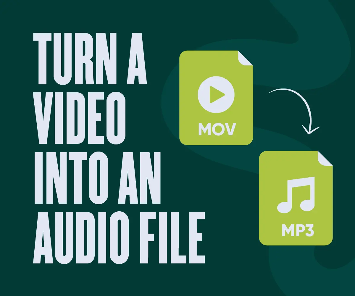 Guide to turning videos into audio files