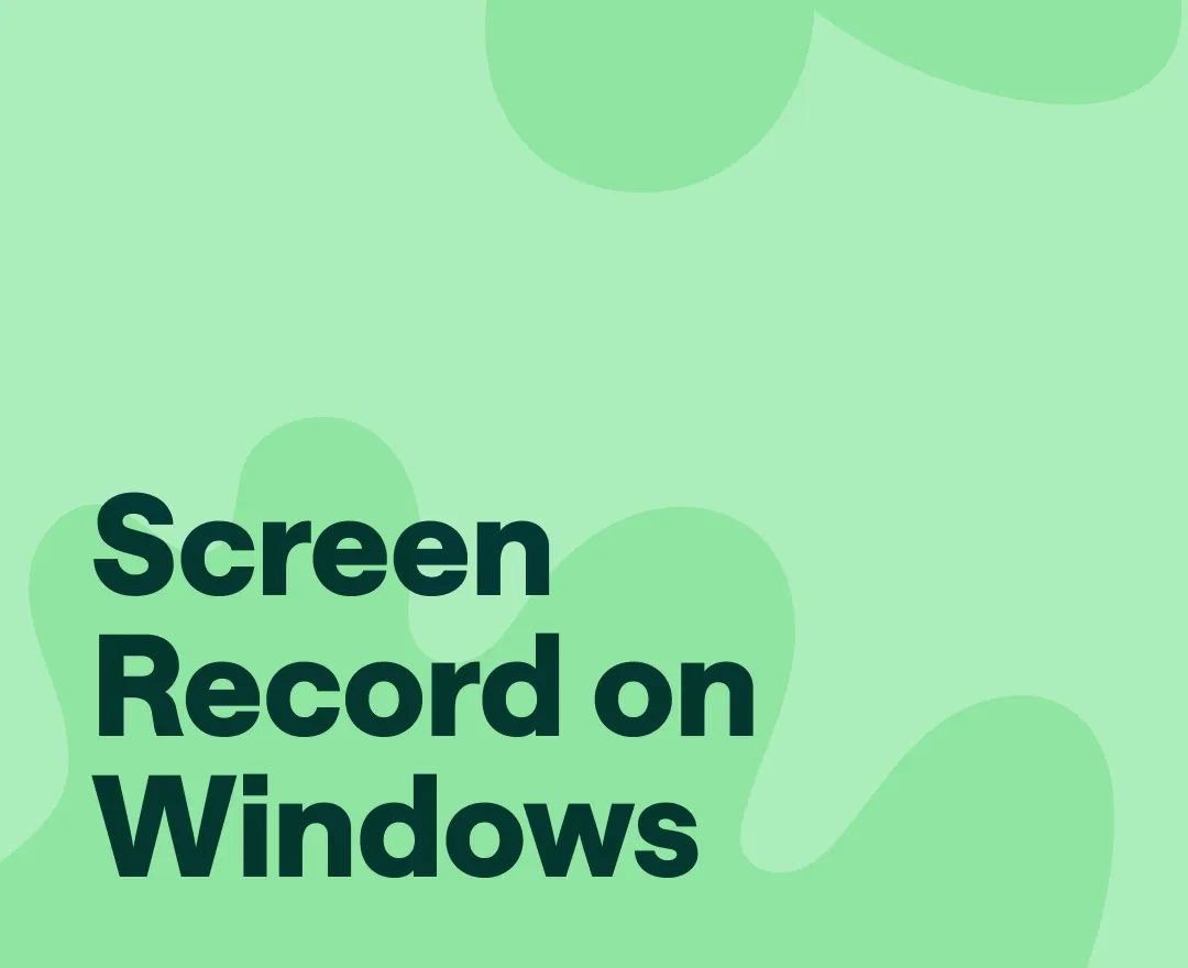 how to screen record on windows