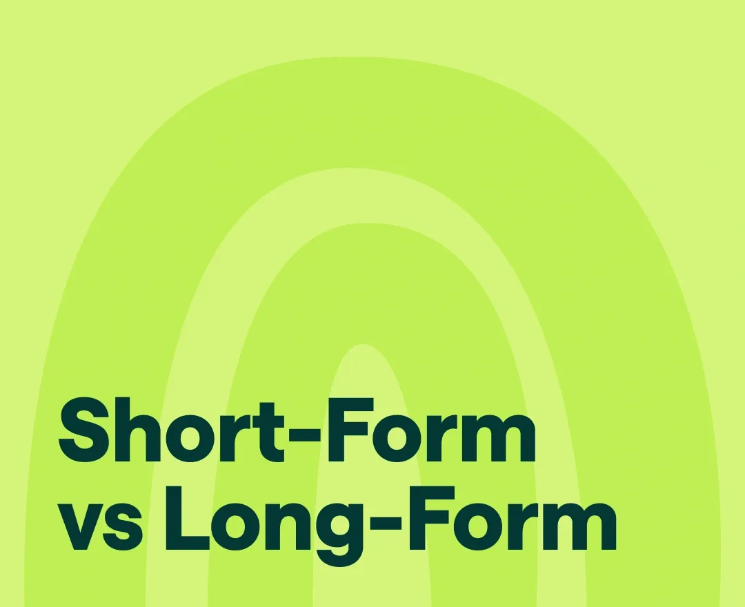 short-form vs long-form content