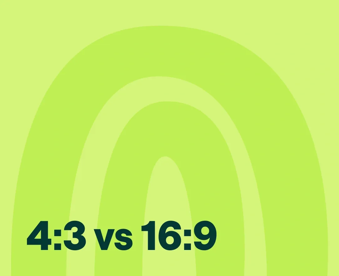 4:3 vs 16:9 aspect ratio