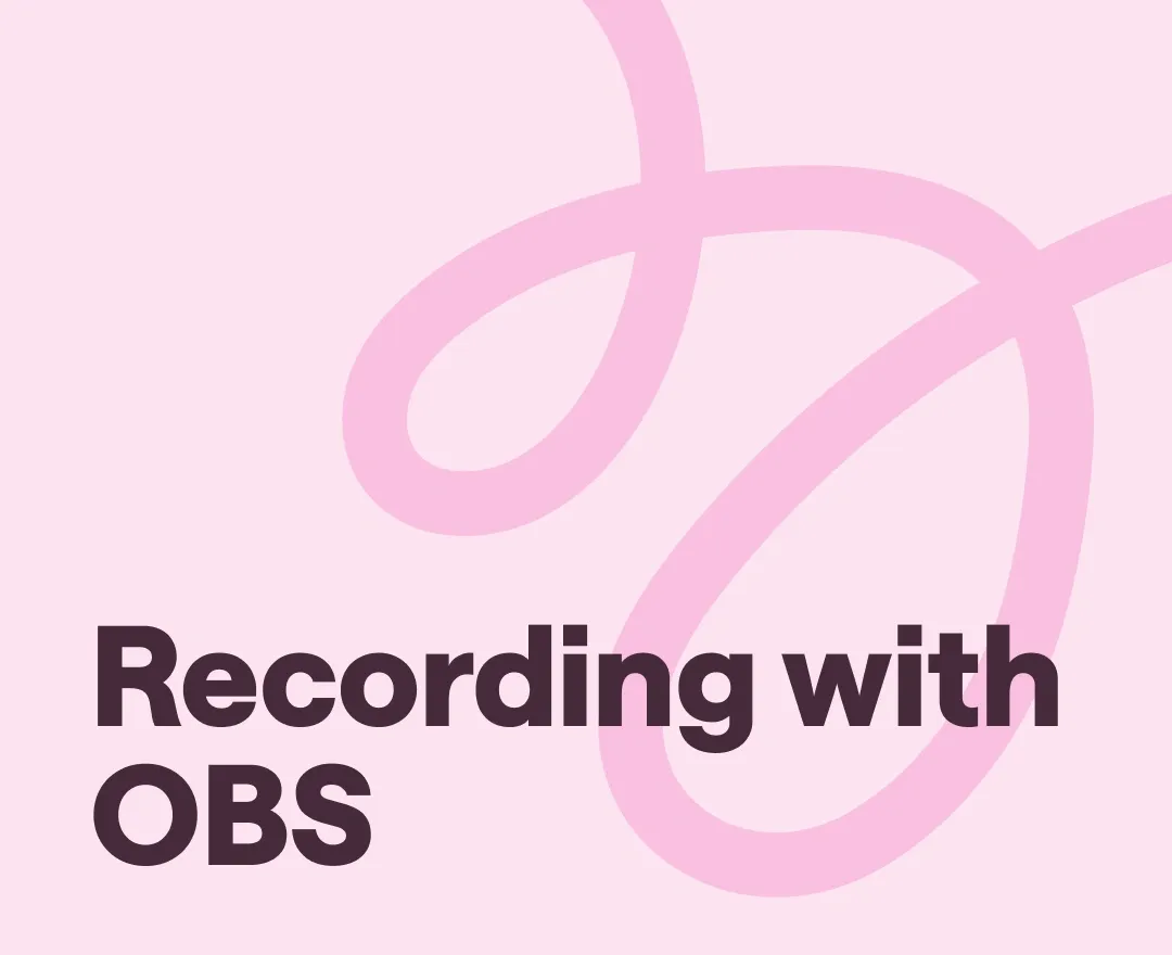 how to record with obs