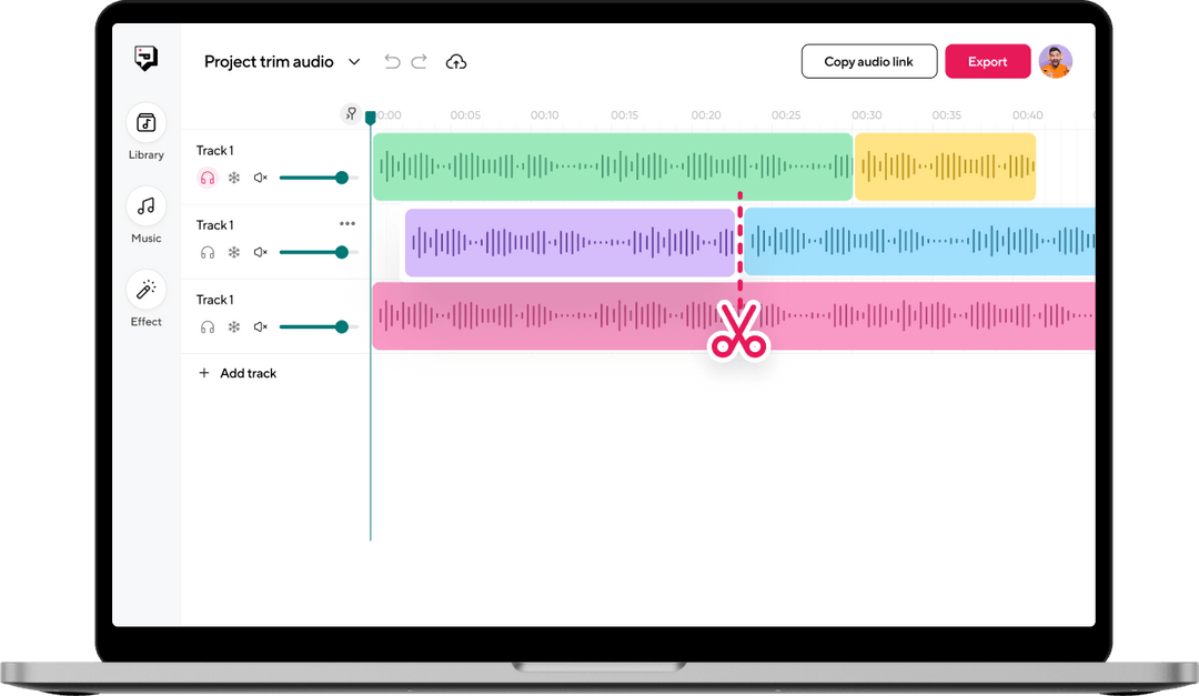 Online mp3 cutter trim audio of any format podcastle ai